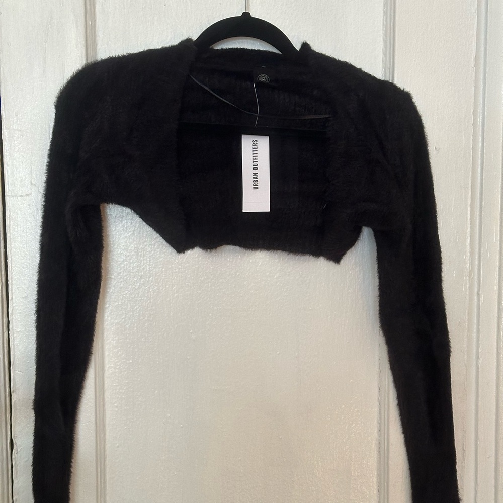 super cute and fuzzy shrug/shall